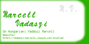 marcell vadaszi business card
