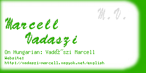 marcell vadaszi business card